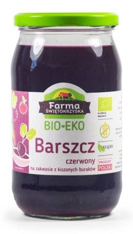 BARSZCZ CZERWONY NA ZAKWASIE Z BURAKÓW KISZONYCH BEZGLUTENOWY BIO 720 ml (SŁOIK) - FARMA ŚWIĘTOKRZYSKA FARMA ŚWIĘTOKRZYSKA (przetwory)