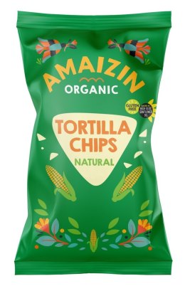 CHIPSY TORTILLA KUKURYDZIANE SOLONE BEZGLUTENOWE BIO 250 g - AMAIZIN AMAIZIN (napoje kokosowe, tortilla, chipsy, inne)