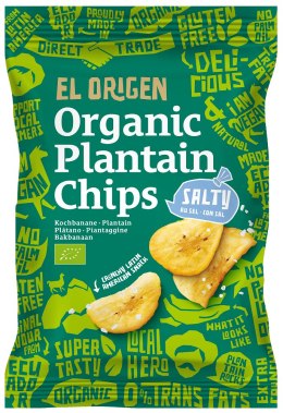 CHIPSY Z PLANTANA SOLONE BEZGLUTENOWE BIO 80 g - EL ORIGEN EL ORIGEN (chipsy)