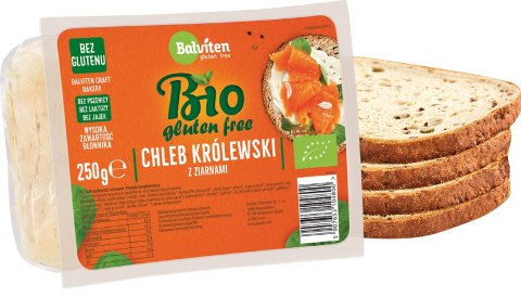 CHLEB KRÓLEWSKI Z ZIARNAMI KROJONY BEZGLUTENOWY BIO 250 g - BALVITEN BALVITEN (chleby, mieszanki do wypieku) CHLEB KRÓLEWSKI Z ZIARNAMI KROJONY BEZGLUTENOWY BIO 250 g - BALVITEN BALVITEN (chleby, mieszanki do wypieku)