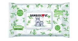 CHUSTECZKI BAMBUSOWE NAWILŻANE DLA DZIECI 99,3 % WODY 60 szt. - BAMBOOLOVE BAMBOOLOVE (pieluchy, chusteczki)