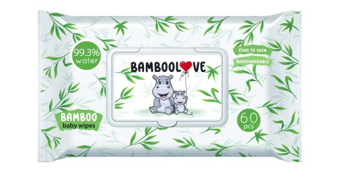 CHUSTECZKI BAMBUSOWE NAWILŻANE DLA DZIECI 99,3 % WODY 60 szt. - BAMBOOLOVE BAMBOOLOVE (pieluchy, chusteczki) CHUSTECZKI BAMBUSOWE NAWILŻANE DLA DZIECI 99,3 % WODY 60 szt. - BAMBOOLOVE BAMBOOLOVE (pieluchy, chusteczki)