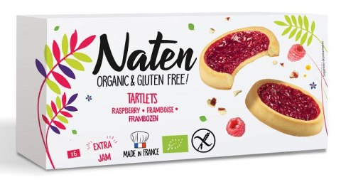 CIASTKA TARTALETKI Z DŻEMEM MALINOWYM BEZGLUTENOWE BIO 130 g - NATEN NATEN (ciastka bezglutenowe) CIASTKA TARTALETKI Z DŻEMEM MALINOWYM BEZGLUTENOWE BIO 130 g - NATEN NATEN (ciastka bezglutenowe)