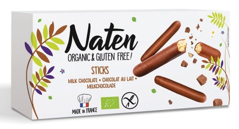 CIASTKA W POLEWIE CZEKOLADOWEJ STICKS BEZGLUTENOWE BIO 130 g - NATEN NATEN (ciastka bezglutenowe) CIASTKA W POLEWIE CZEKOLADOWEJ STICKS BEZGLUTENOWE BIO 130 g - NATEN NATEN (ciastka bezglutenowe)