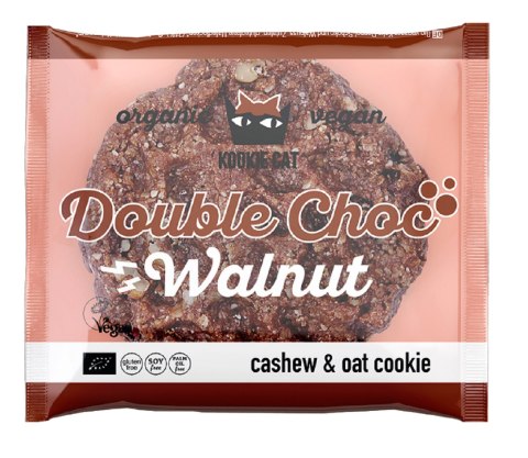 CIASTKO WEGAŃSKIE Z CZEKOLADĄ I ORZECHAMI WŁOSKIMI BEZGLUTENOWE BIO 50 g - KOOKIE CAT KOOKIE CAT (ciastka) CIASTKO WEGAŃSKIE Z CZEKOLADĄ I ORZECHAMI WŁOSKIMI BEZGLUTENOWE BIO 50 g - KOOKIE CAT KOOKIE CAT (ciastka)