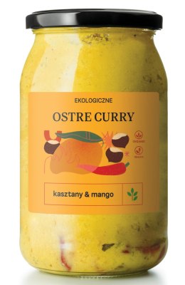 CURRY OSTRE Z MANGO I KASZTANAMI BIO 900 ml - DELIKATNA DELIKATNA (kombucha, kimchi, zakwas)