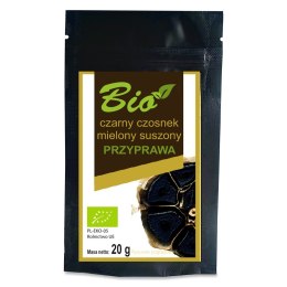 CZARNY CZOSNEK MIELONY SUSZONY BEZGLUTENOWY BIO 20 g - PRZETWORY Z NATURY PRZETWORY Z NATURY (czarny czosnek)