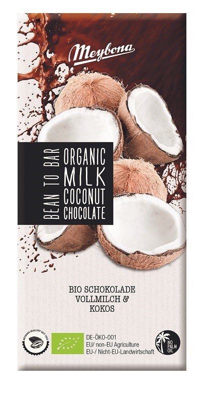 CZEKOLADA MLECZNA Z PŁATKAMI KOKOSOWYMI BIO 100 g - MEYBONA MEYBONA (czekolady) CZEKOLADA MLECZNA Z PŁATKAMI KOKOSOWYMI BIO 100 g - MEYBONA MEYBONA (czekolady)