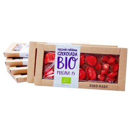 CZEKOLADA MLECZNA Z TRUSKAWKAMI BIO 53 g - CUKIERNIA STAROPOLSKA CUKIERNIA STAROPOLSKA (czekolady)