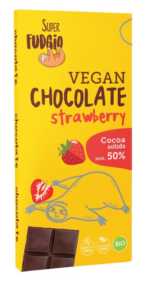 CZEKOLADA TRUSKAWKOWA BEZGLUTENOWA BIO 80 g - ME GUSTO (SUPER FUDGIO) ME GUSTO (krówki wegańskie, czekolady, wafelki) CZEKOLADA TRUSKAWKOWA BEZGLUTENOWA BIO 80 g - ME GUSTO (SUPER FUDGIO) ME GUSTO (krówki wegańskie, czekolady, wafelki)