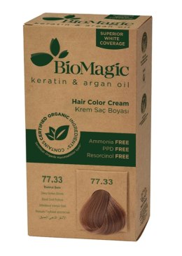 FARBA DO WŁOSÓW GŁĘBOKI ZŁOTY BLOND (77.33) 250 g - BIOMAGIC BIOMAGIC (farby do włosów)