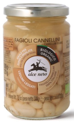 FASOLA CANNELLINI W ZALEWIE BIO 300 g (220 g) (SŁOIK) - ALCE NERO ALCE NERO (włoskie produkty)
