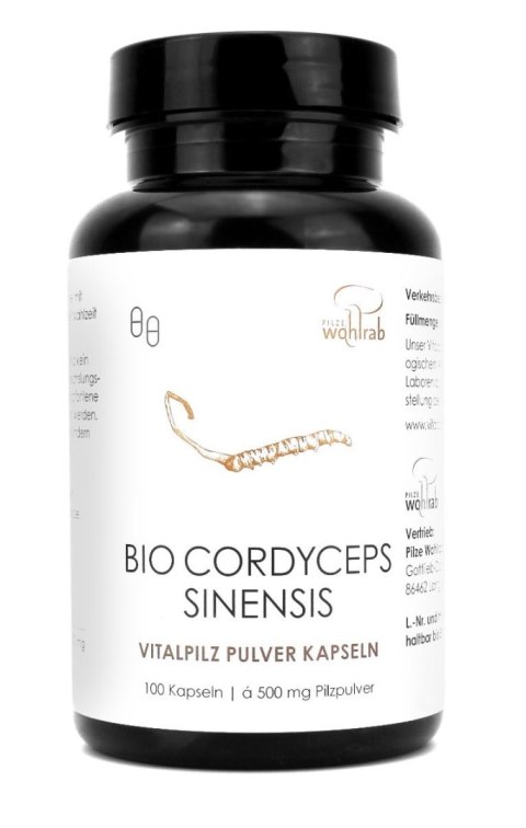 GRZYBY CORDYCEPS SINENSIS BIO (500 mg) 100 KAPSUŁEK - PILZE WOHLRAB PILZE WOHLRAB (grzyby w kapsułkach) GRZYBY CORDYCEPS SINENSIS BIO (500 mg) 100 KAPSUŁEK - PILZE WOHLRAB PILZE WOHLRAB (grzyby w kapsułkach)