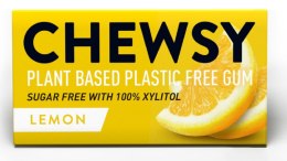 GUMA DO ŻUCIA Z KSYLITOLEM O SMAKU CYTRYNOWYM (10 szt.) 15 g - CHEWSY CHEWSY (gumy)