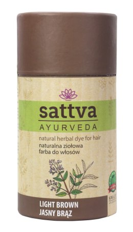 HENNA JASNY BRĄZ ECO 150 g - SATTVA (AYURVEDA) SATTVA (kadzidła, kosmetyki)