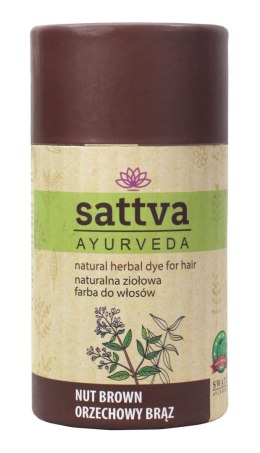 HENNA ORZECHOWY BRĄZ ECO 150 g - SATTVA (AYURVEDA) SATTVA (kadzidła, kosmetyki)