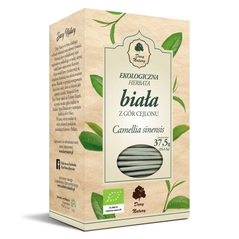 HERBATA BIAŁA CEJLOŃSKA BIO (25 x 1,5 g) 37,5 g - DARY NATURY DARY NATURY - herbatki HERBATA BIAŁA CEJLOŃSKA BIO (25 x 1,5 g) 37,5 g - DARY NATURY DARY NATURY - herbatki