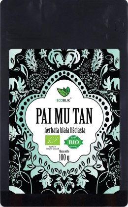 HERBATA BIAŁA LIŚCIASTA PAI MU TAN BIO 100 g - ECOBLIK ECOBLIK (herbatki)