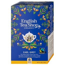 HERBATA CZARNA EARL GREY FAIR TRADE BIO (20 x 2,25 g) 45 g - ENGLISH TEA SHOP ORGANIC ENGLISH TEA SHOP ORGANIC (herbaty)
