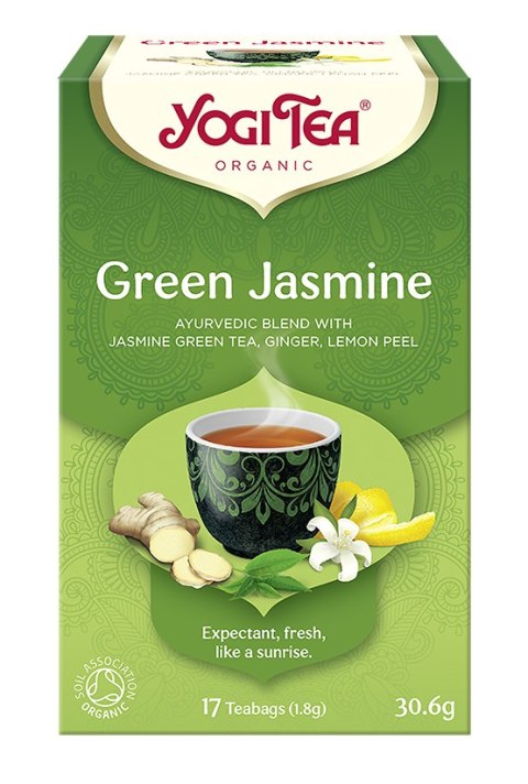 HERBATA ZIELONA JAŚMINOWA (GREEN JASMINE) BIO (17 x 1,8 g) 30,6 g - YOGI TEA YOGI TEA (herbaty i herbatki) HERBATA ZIELONA JAŚMINOWA (GREEN JASMINE) BIO (17 x 1,8 g) 30,6 g - YOGI TEA YOGI TEA (herbaty i herbatki)