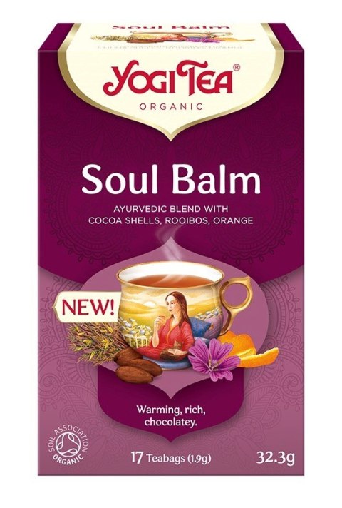 HERBATKA BALSAM DLA DUSZY (SOUL BALM) BIO (17 x 1,9 g) 32,3 g - YOGI TEA YOGI TEA (herbaty i herbatki) HERBATKA BALSAM DLA DUSZY (SOUL BALM) BIO (17 x 1,9 g) 32,3 g - YOGI TEA YOGI TEA (herbaty i herbatki)
