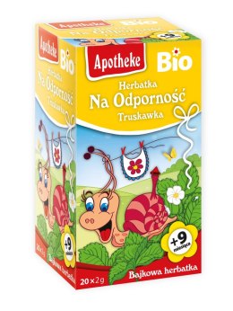 HERBATKA DLA DZIECI - NA ODPORNOŚĆ TRUSKAWKA PO 9 MIESIĄCU BIO (20 x 2 g) 40 g - APOTHEKE APOTHEKE (herbatki dla dzieci, dorosłych, błonnik