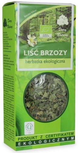 HERBATKA LIŚĆ BRZOZY BIO 50 g - DARY NATURY DARY NATURY - herbatki
