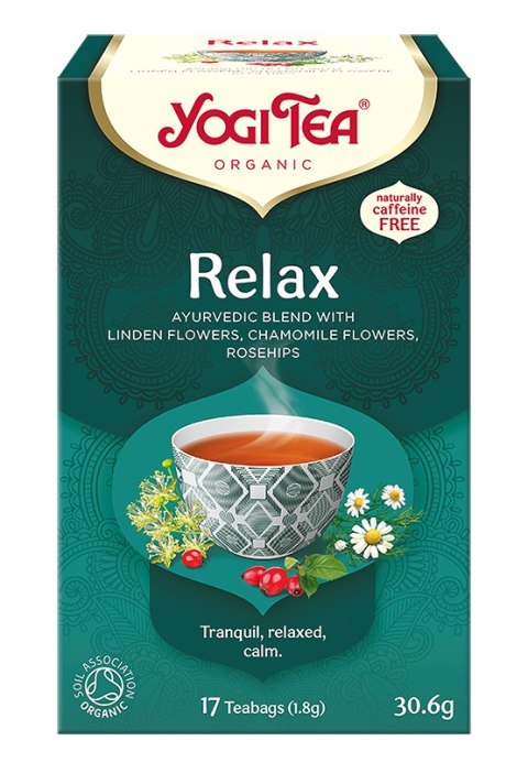 HERBATKA RELAX BIO (17 x 1,8 g) 30,6 g - YOGI TEA YOGI TEA (herbaty i herbatki) HERBATKA RELAX BIO (17 x 1,8 g) 30,6 g - YOGI TEA YOGI TEA (herbaty i herbatki)