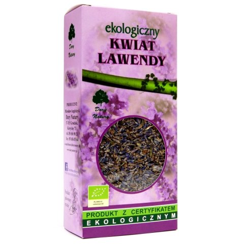 HERBATKA Z KWIATU LAWENDY BIO 50 g - DARY NATURY DARY NATURY - herbatki HERBATKA Z KWIATU LAWENDY BIO 50 g - DARY NATURY DARY NATURY - herbatki