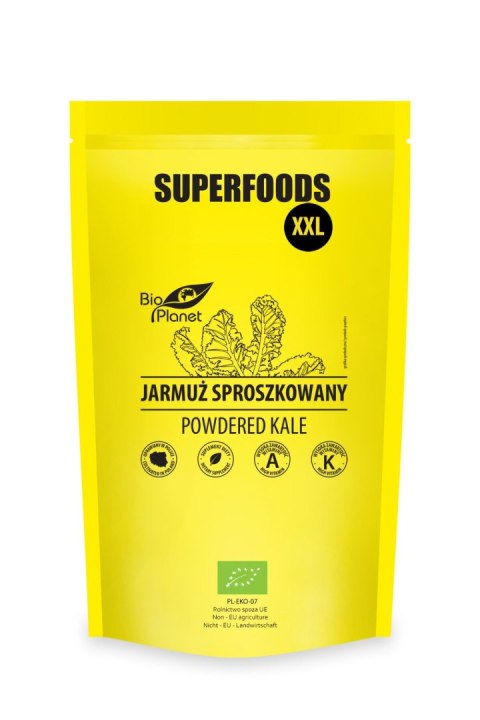 JARMUŻ SPROSZKOWANY BIO 400 g - BIO PLANET BIO PLANET - seria SUPERFOODS JARMUŻ SPROSZKOWANY BIO 400 g - BIO PLANET BIO PLANET - seria SUPERFOODS