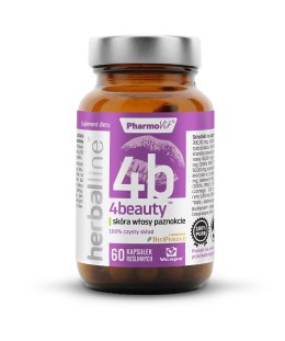 KAPSUŁKI NA SKÓRĘ, WŁOSY I PAZNOKCIE (4BEAUTY) BEZGLUTENOWE 60 szt. - PHARMOVIT (HERBALLINE) PHARMOVIT (suplementy diety)