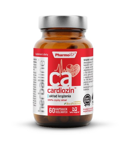 KAPSUŁKI NA UKŁAD KRĄŻENIA (CARDIOZIN) BEZGLUTENOWE 60 szt. - PHARMOVIT (HERBALLINE) PHARMOVIT (suplementy diety) KAPSUŁKI NA UKŁAD KRĄŻENIA (CARDIOZIN) BEZGLUTENOWE 60 szt. - PHARMOVIT (HERBALLINE) PHARMOVIT (suplementy diety)