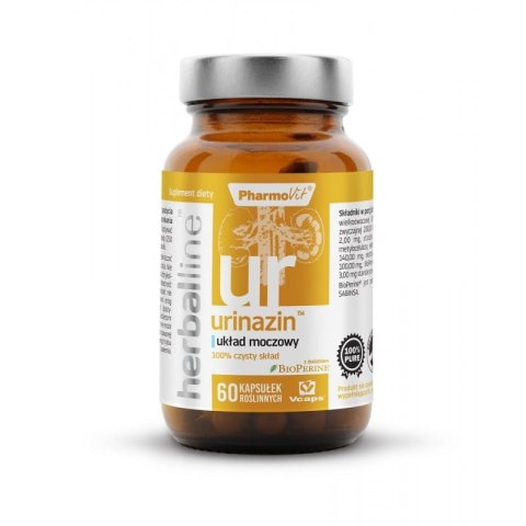 KAPSUŁKI NA UKŁAD MOCZOWY (URINAZIN) BEZGLUTENOWE 60 szt. - PHARMOVIT (HERBALLINE) PHARMOVIT (suplementy diety) KAPSUŁKI NA UKŁAD MOCZOWY (URINAZIN) BEZGLUTENOWE 60 szt. - PHARMOVIT (HERBALLINE) PHARMOVIT (suplementy diety)