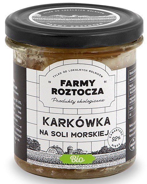 KARKÓWKA NA SOLI MORSKIEJ BIO 250 g (SŁOIK) - FARMY ROZTOCZA FARMY ROZTOCZA (Z PÓŁKI, w tym weki) KARKÓWKA NA SOLI MORSKIEJ BIO 250 g (SŁOIK) - FARMY ROZTOCZA FARMY ROZTOCZA (Z PÓŁKI, w tym weki)