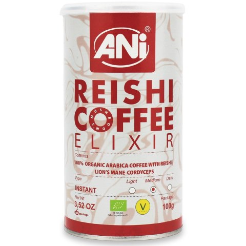 KAWA ROZPUSZCZALNA "REISHI ELIXIR" BIO 100 g - ANI ANI (kawy) KAWA ROZPUSZCZALNA "REISHI ELIXIR" BIO 100 g - ANI ANI (kawy)