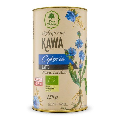 KAWA ZBOŻOWA INSTANT OWSIANA Z CYKORIĄ LATTE BIO 150 g - DARY NATURY DARY NATURY - inne KAWA ZBOŻOWA INSTANT OWSIANA Z CYKORIĄ LATTE BIO 150 g - DARY NATURY DARY NATURY - inne