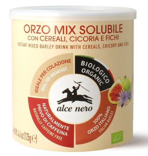 KAWA ZBOŻOWA INSTANT Z CYKORIĄ I FIGAMI BIO 125 g - ALCE NERO ALCE NERO (włoskie produkty) KAWA ZBOŻOWA INSTANT Z CYKORIĄ I FIGAMI BIO 125 g - ALCE NERO ALCE NERO (włoskie produkty)