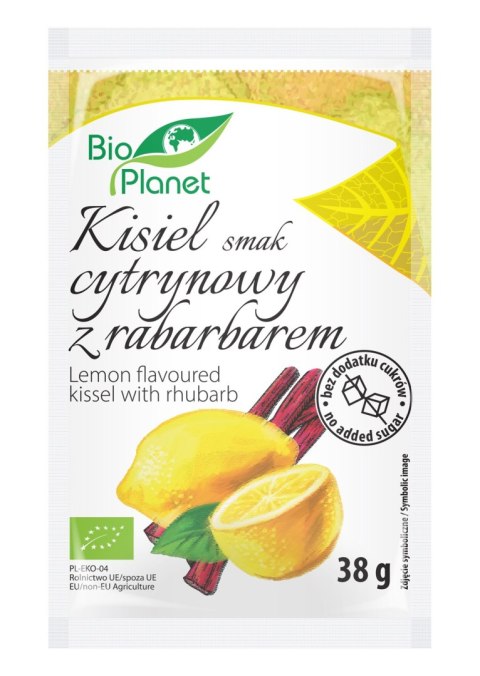 KISIEL O SMAKU CYTRYNOWYM Z RABARBAREM BIO 38 g - BIO PLANET BIO PLANET - seria INNE KISIEL O SMAKU CYTRYNOWYM Z RABARBAREM BIO 38 g - BIO PLANET BIO PLANET - seria INNE