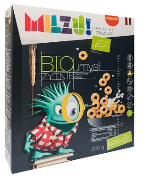 KÓŁKA ŻYTNIO - OWSIANE MIODOWE "UMYSŁ" BIO 200 g - MILZU MILZU (płatki śniadaniowe, chrupki) KÓŁKA ŻYTNIO - OWSIANE MIODOWE "UMYSŁ" BIO 200 g - MILZU MILZU (płatki śniadaniowe, chrupki)