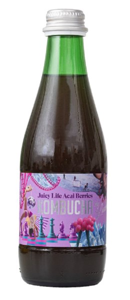 KOMBUCHA O SMAKU JAGÓD ACAI (JUICY LIFE ACAI BERRIES) BIO 330 ml - KOMBUCHA BY LAURENT KOMBUCHA BY LAURENT (kombucha)