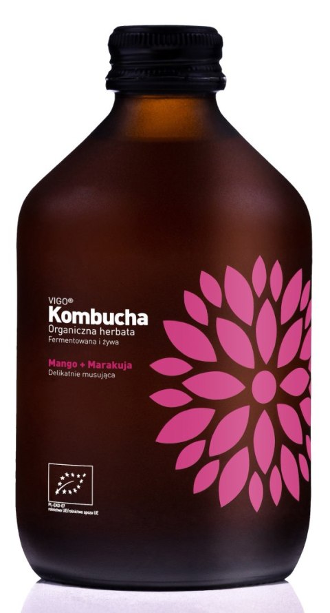 KOMBUCHA Z MANGO I MARAKUJĄ BEZGLUTENOWA BIO 330 ml - VIGO VIGO YOKO (kombucha) KOMBUCHA Z MANGO I MARAKUJĄ BEZGLUTENOWA BIO 330 ml - VIGO VIGO YOKO (kombucha)