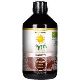 KONCENTRAT NAPOJU PROBIOTYCZNEGO KURKUMA IMBIR PIEPRZ BEZGLUTENOWY BIO 500 ml - JOY DAY JOY DAY (napoje probiotyczne)