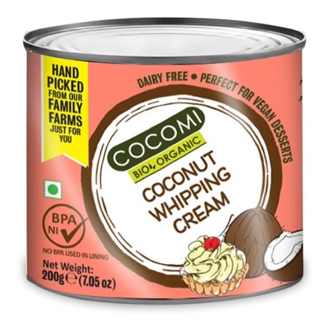 KREM KOKOSOWY DO UBIJANIA BIO 200 g - COCOMI COCOMI (wody kokosowe, oleje kokosowe, śmietanki) KREM KOKOSOWY DO UBIJANIA BIO 200 g - COCOMI COCOMI (wody kokosowe, oleje kokosowe, śmietanki)