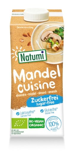 KREM MIGDAŁOWY DO GOTOWANIA I PIECZENIA BEZ CUKRU BEZGLUTENOWY BIO 200 ml - NATUMI NATUMI (napoje i kremy roślinne)