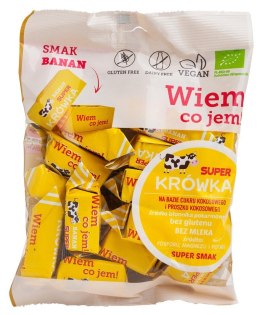 KRÓWKI BANANOWE BEZMLECZNE BEZGLUTENOWE BIO 150 g - ME GUSTO (SUPER KRÓWKA) ME GUSTO (krówki wegańskie, czekolady, wafelki)
