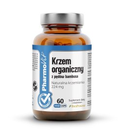KRZEM ORGANICZNY Z PĘDÓW BAMBUSA (448 mg) BEZGLUTENOWY 60 KAPSUŁEK - PHARMOVIT (CLEAN LABEL) PHARMOVIT (suplementy diety)