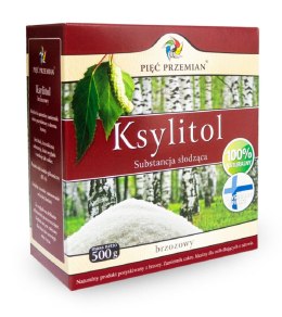 KSYLITOL 500 g (PUDEŁKO PAPIEROWE) - PIĘĆ PRZEMIAN (FINLANDIA) PIĘĆ PRZEMIAN (produkty spożywcze)