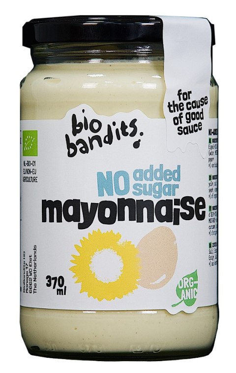 MAJONEZ JAJECZNY BEZ CUKRU BIO 370 ml - BIO BANDITS BIO BANDITS (dressingi, sosy, majonezy) MAJONEZ JAJECZNY BEZ CUKRU BIO 370 ml - BIO BANDITS BIO BANDITS (dressingi, sosy, majonezy)