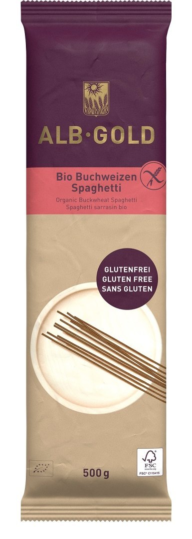 MAKARON (GRYCZANY) SPAGHETTI BEZGLUTENOWY BIO 500 g - ALB GOLD (ALB NATUR) ALB-GOLD (makarony) MAKARON (GRYCZANY) SPAGHETTI BEZGLUTENOWY BIO 500 g - ALB GOLD (ALB NATUR) ALB-GOLD (makarony)