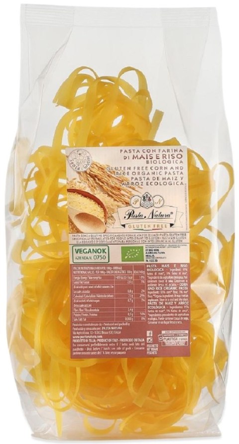 MAKARON (KUKURYDZIANO - RYŻOWY) TAGLIATELLE BEZGLUTENOWY BIO 250 g - PASTA NATURA PASTA NATURA (makarony bezglutenowe) MAKARON (KUKURYDZIANO - RYŻOWY) TAGLIATELLE BEZGLUTENOWY BIO 250 g - PASTA NATURA PASTA NATURA (makarony bezglutenowe)